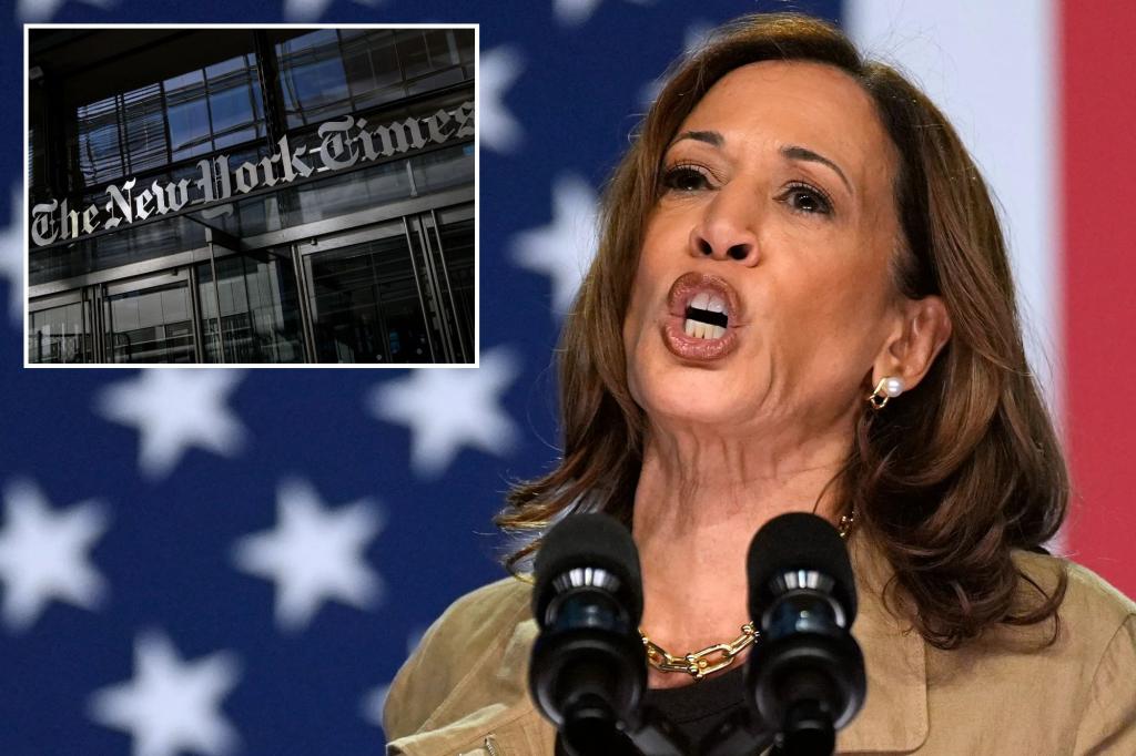 The New York Times report admits that 'interviews are a weakness' for Kamala Harris